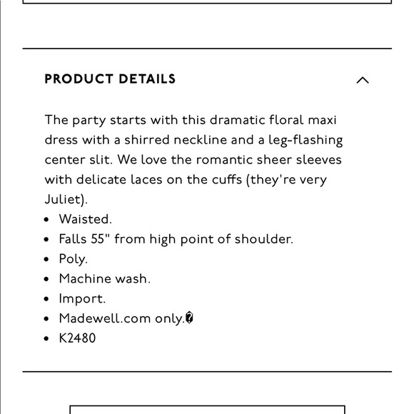 NEW • Madewell • Willowleaf Maxi Floral Dress 4 - Picture 5 of 8